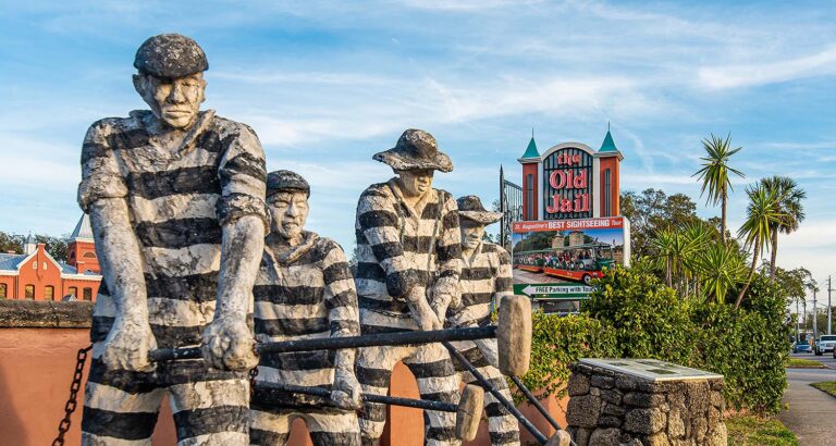 old jail inmates sculpture